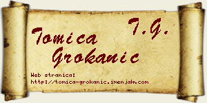 Tomica Grokanić vizit kartica